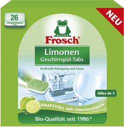 Таблетки для посудомоечных машинах  Frosch Лимон 26 шт