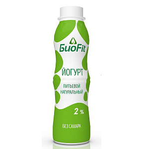 Йогурт БиоFit 2% обог бифидобакт 340г пэт